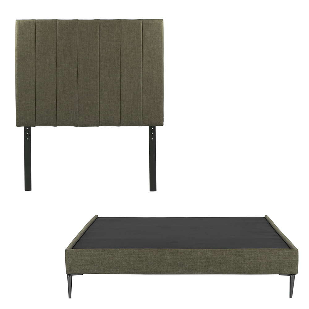 Foto 1 | Cabecera Dicasa Argos Color Verde Matrimonial + Base Cama Slim Dicasa Color Verde Matrimonial