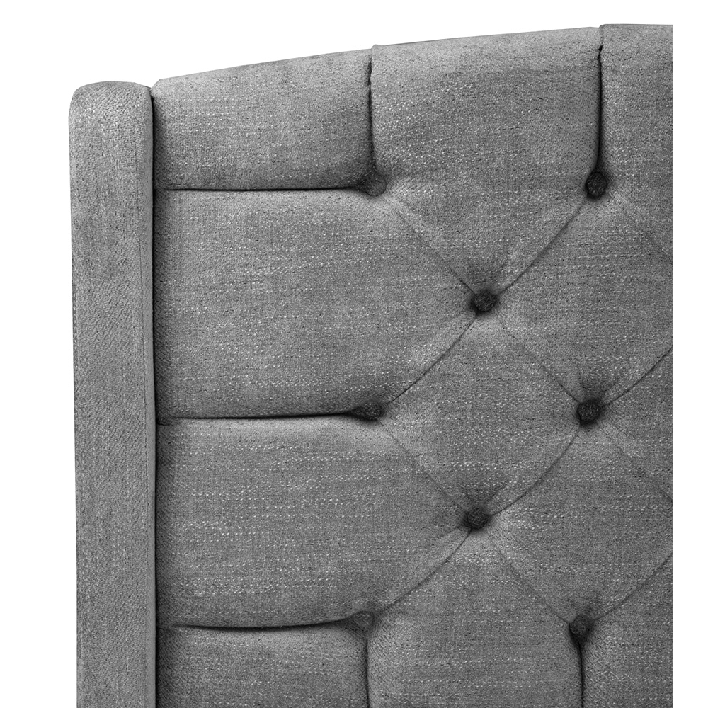 Foto 4 pulgar | Sitka King Size Cabecera Bond Storm Gris Oscuro