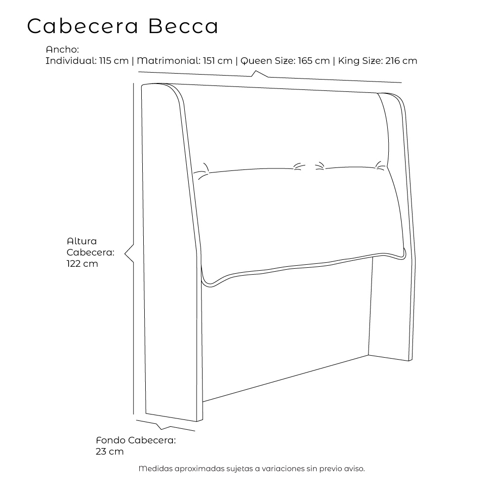 Foto 7 pulgar | Cabecera Dicasa Becca Color Negro King Size
