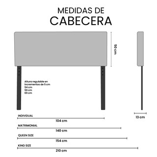 Foto 6 | Cabecera Trinity Arlo Color Crema King Size