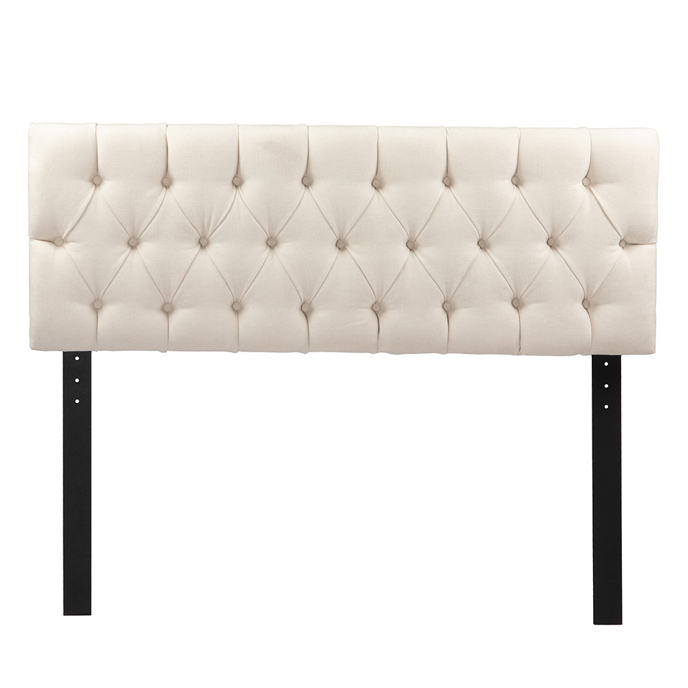 Cabecera Trinity Arlo Color Crema Queen Size