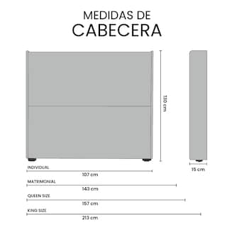 Foto 6 | Cabecera Trinity Wing Color Rosa Queen Size