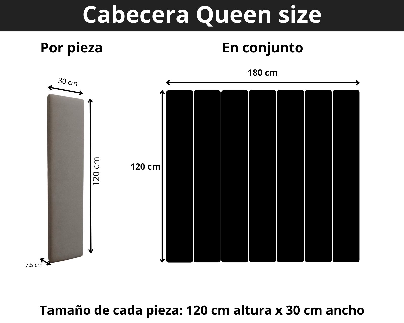 Foto 8 pulgar | Cabecera Queen Size Modern Luxury De Terciopelo Gris Plata Con Canales De 30 Cm
