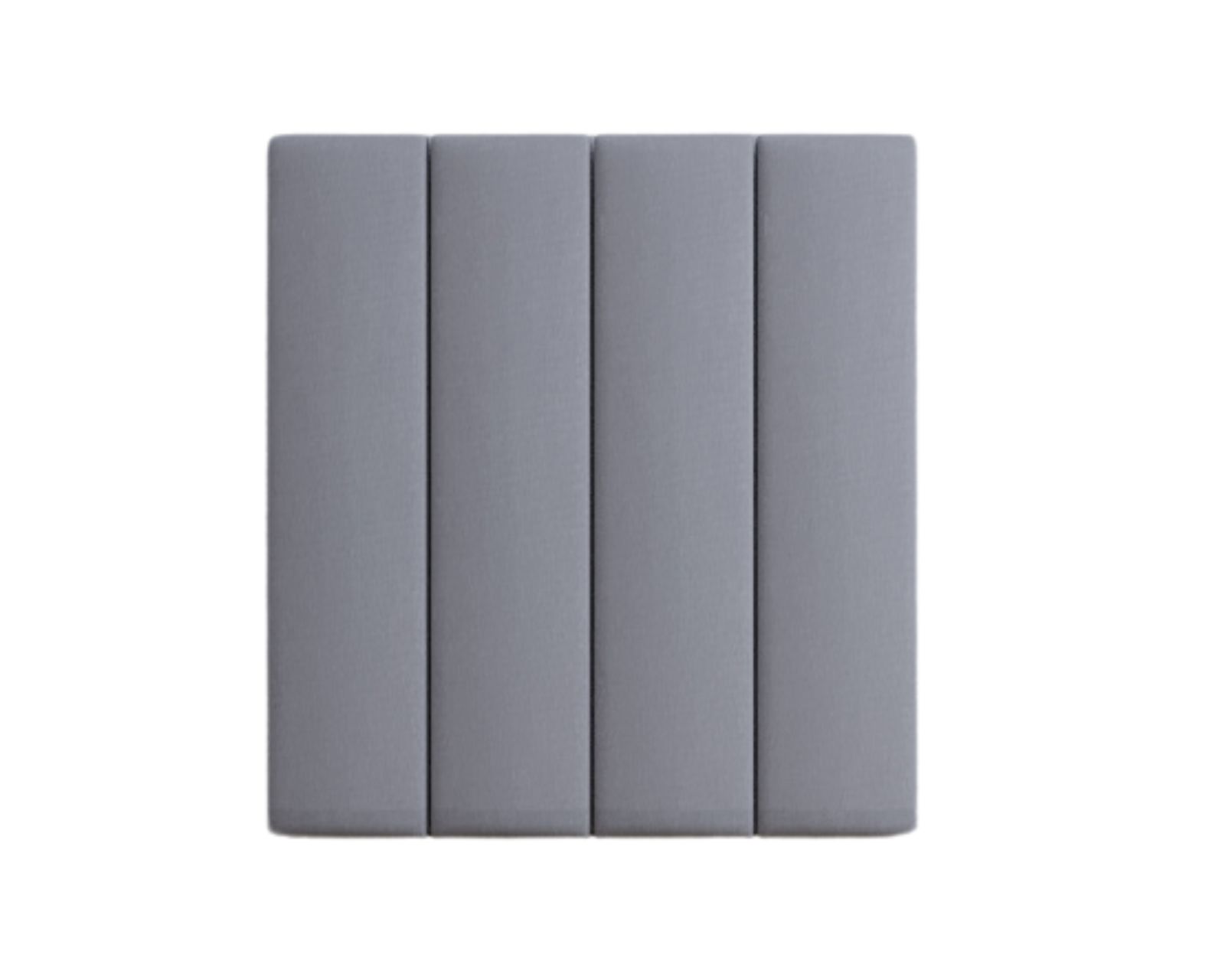 Foto 9 pulgar | Cabecera Individual Modern Luxury De Terciopelo Gris Plata Con Canales De 30 Cm