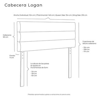Foto 6 | Cabecera Dicasa Logan Color Black Individual