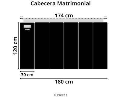 Foto 8 | Cabecera Matrimonial Modern Luxury De Terciopelo Gris Plateado Con Canales De 30 Cm