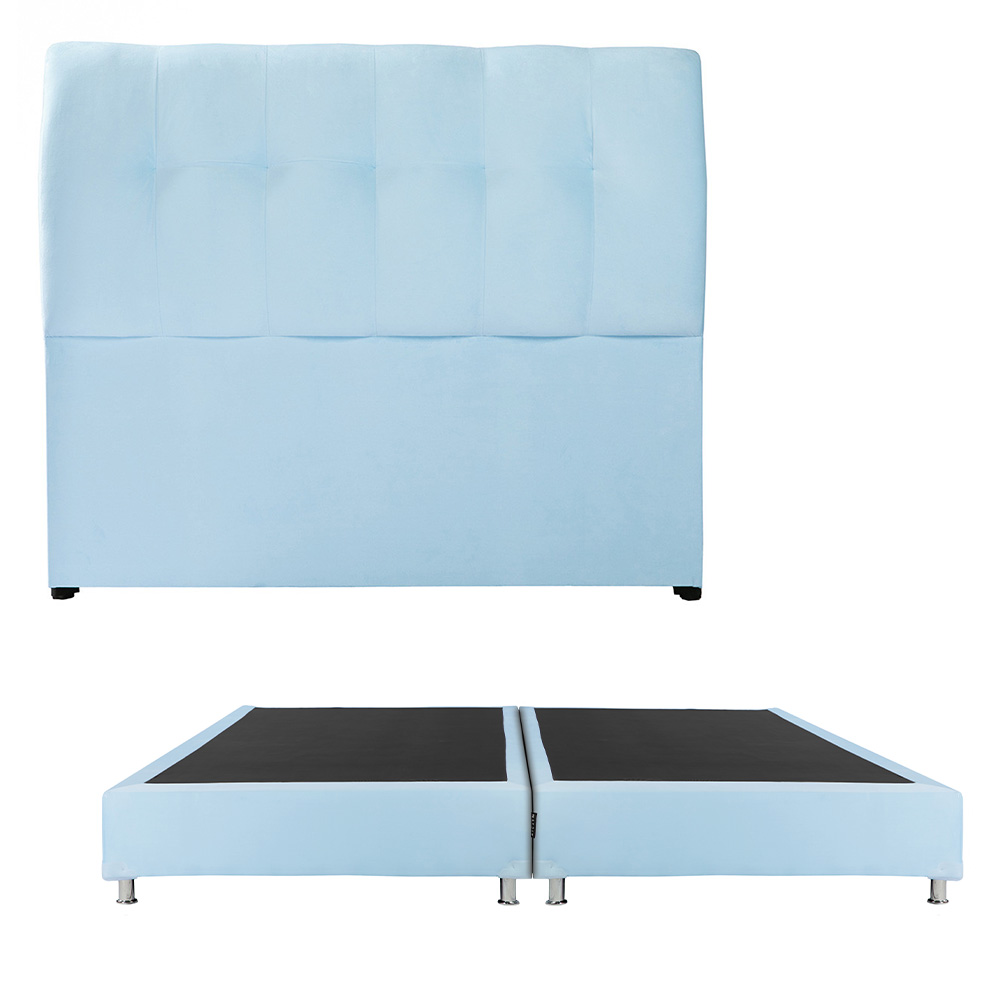Foto 1 | Cabecera Dicasa Nube King Size Color Cielo + Box Dicasa King Size Color Cielo