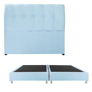 Foto 1 | Cabecera Dicasa Nube King Size Color Cielo + Box Dicasa King Size Color Cielo