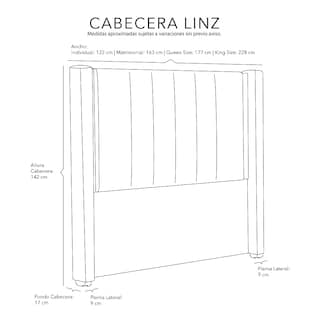 Foto 6 | Cabecera Dicasa Linz Matrimonial Color Beige Claro