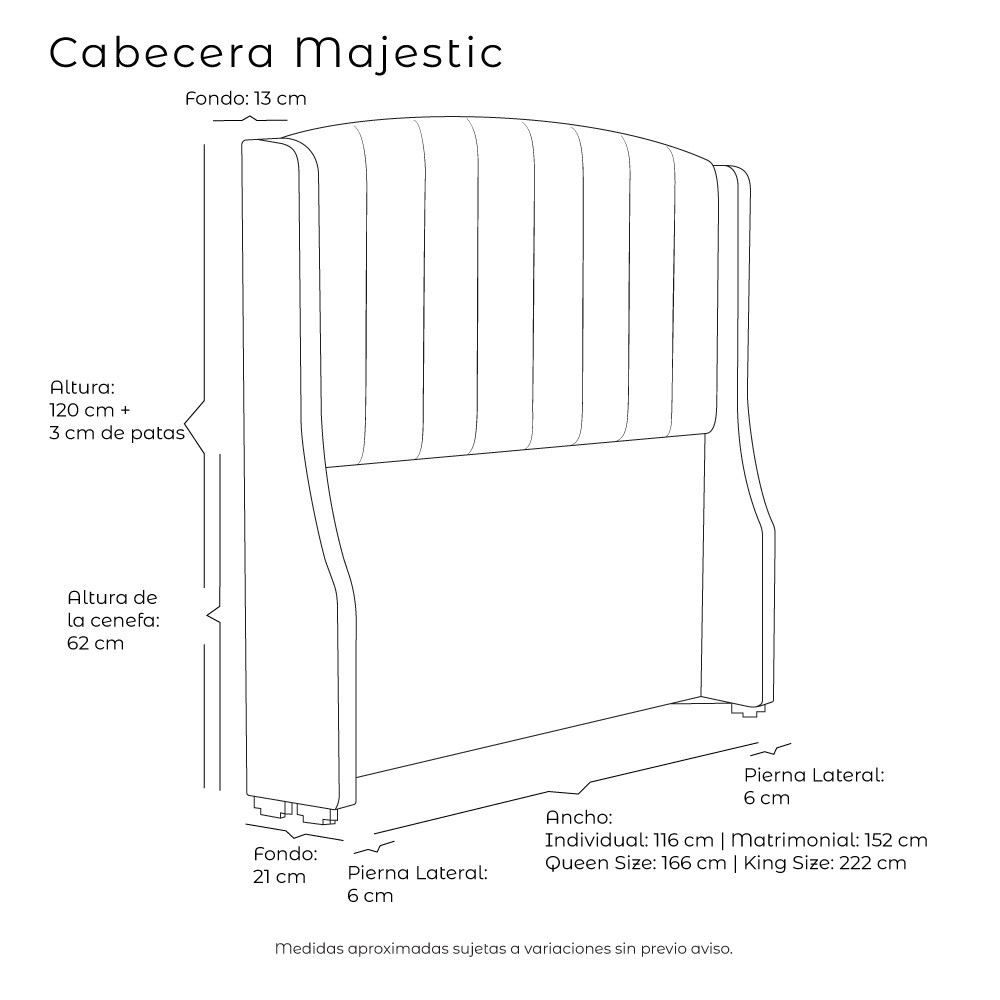 Foto 7 pulgar | Cabecera Dicasa Majestic Negro King Size