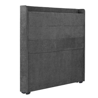 Foto 2 | Cabecera Trinity Wing Color Gris Oscuro Individual
