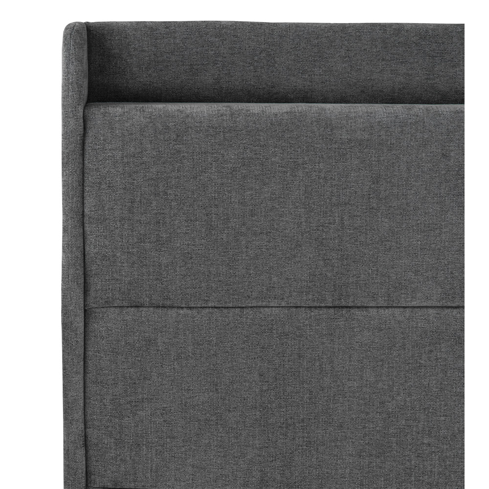 Foto 4 pulgar | Cabecera Trinity Wing Color Gris Oscuro Individual