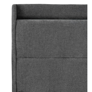 Foto 3 | Cabecera Trinity Wing Color Gris Oscuro Matrimonial