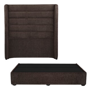 Foto 1 | Cabecera Dicasa Polar + Base Cama Color Chocolate King Size