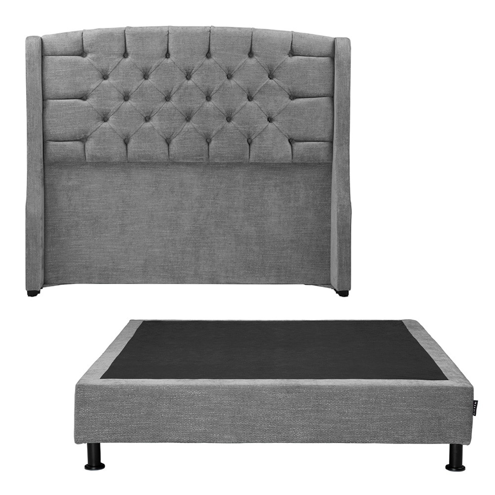 Cabecera Dicasa Sitka + Box Color Storm Grey Individual $7,349