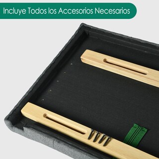 Foto 7 | Cabecera De Cama Individual Tapizada Con Altura Ajustable Patas De Madera Acolchada Yatahome Hydemu 105x7.5x55cm Gris