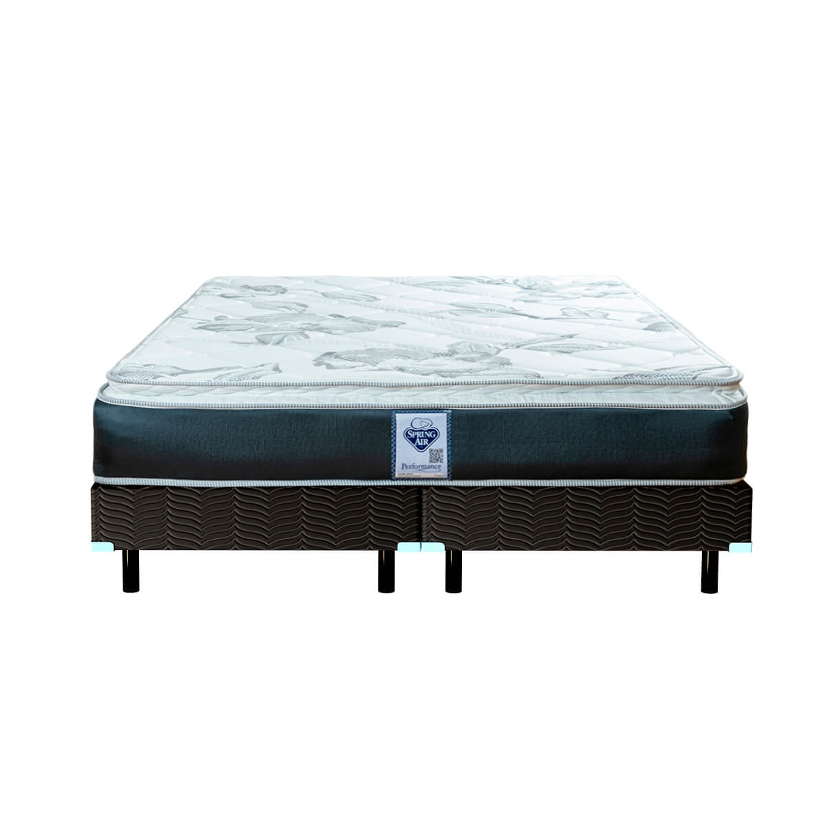 Foto 1 | Colchón King Size + Box Spring Air Smith color Gris