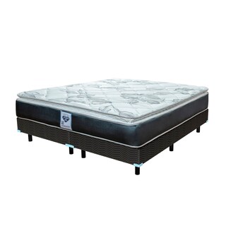 Foto 2 | Colchón King Size + Box Spring Air Smith color Gris