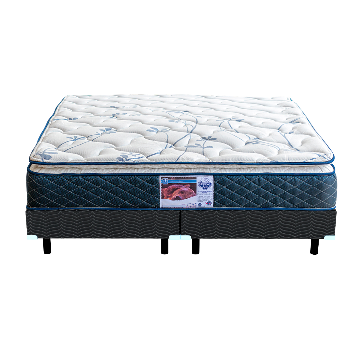 Foto 1 | Colchón King Size + Box Spring Air Carmín