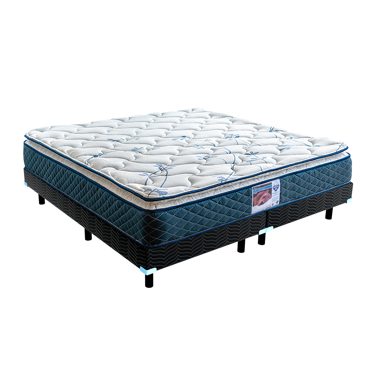 Foto 3 pulgar | Colchón King Size + Box Spring Air Carmín