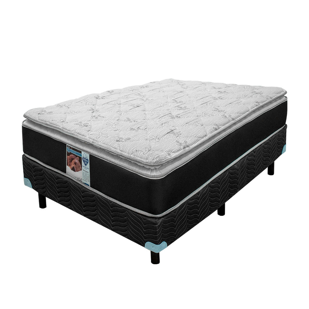 Foto 3 | Colchón Individual + Box Spring Air Kunis