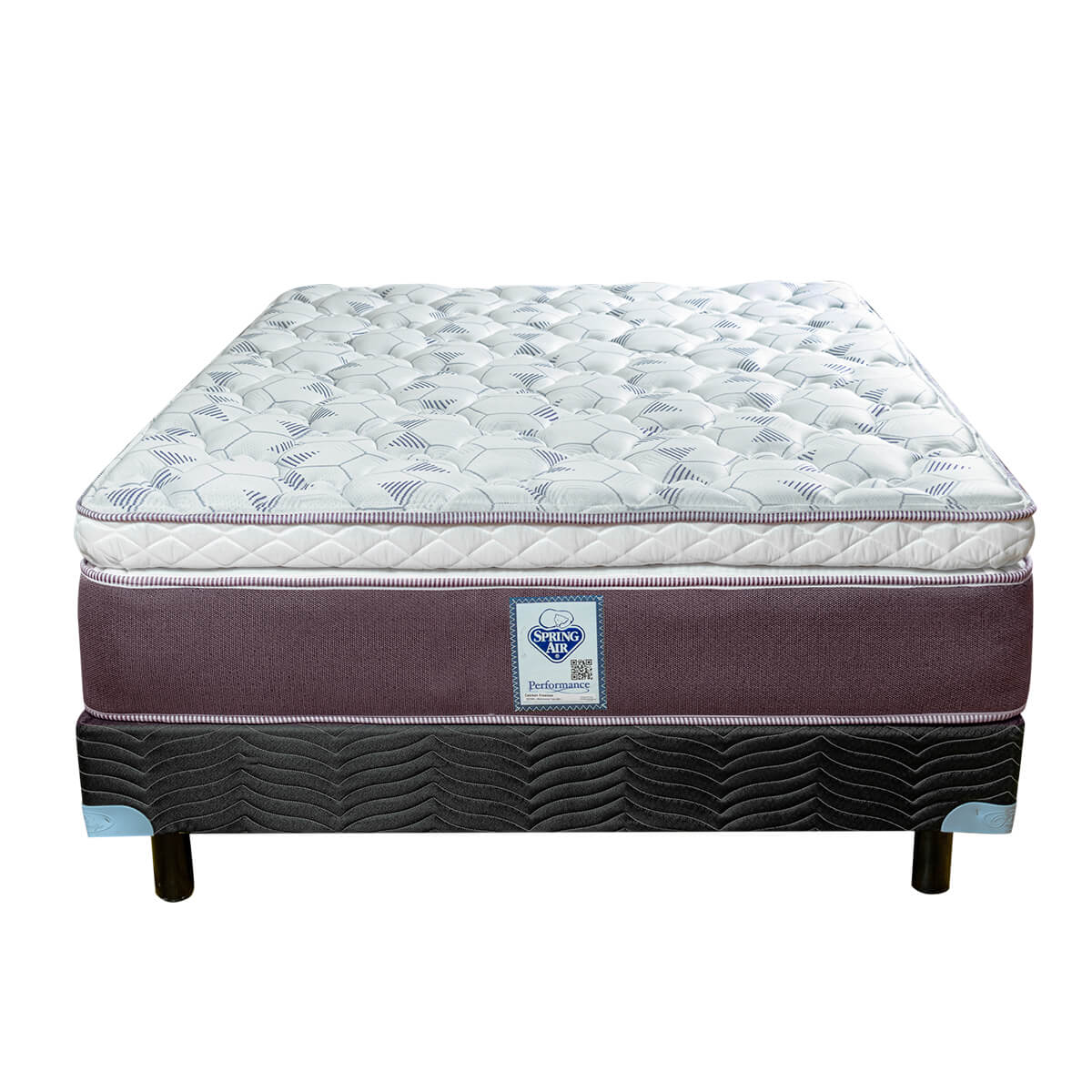 Foto 1 | Colchón Matrimonial + Box Spring Air Freeman color Café