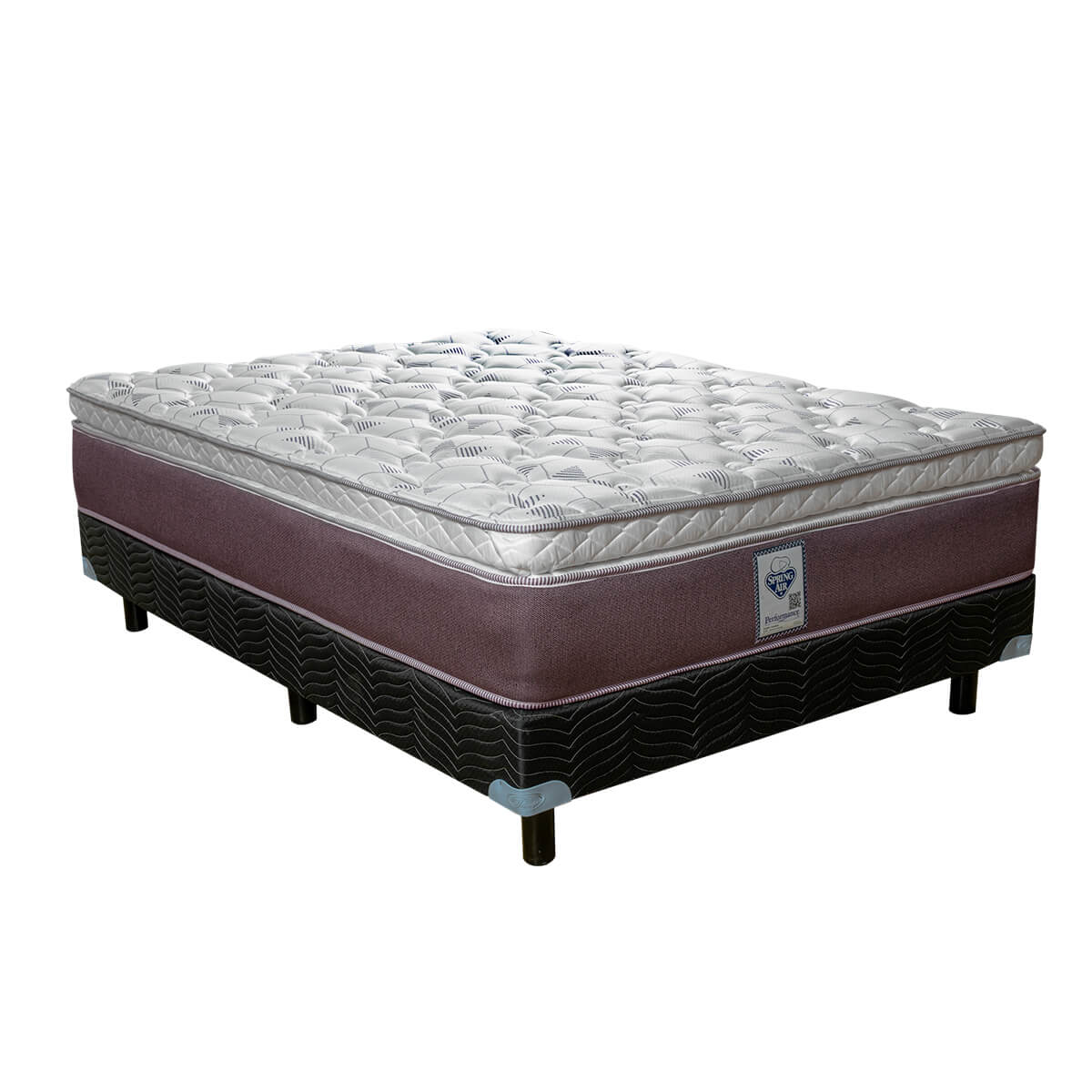 Foto 3 pulgar | Colchón Matrimonial + Box Spring Air Freeman color Café