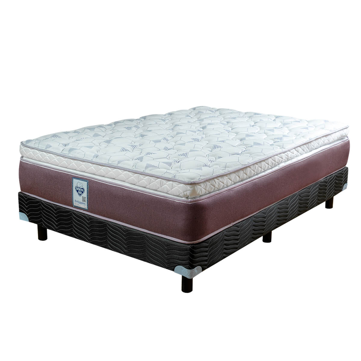 Foto 4 pulgar | Colchón Matrimonial + Box Spring Air Freeman color Café