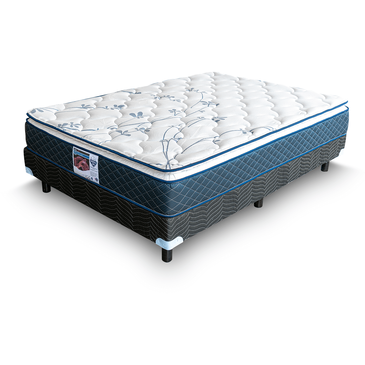 Foto 4 pulgar | Colchón Queen Size y Box Spring Air Carmín