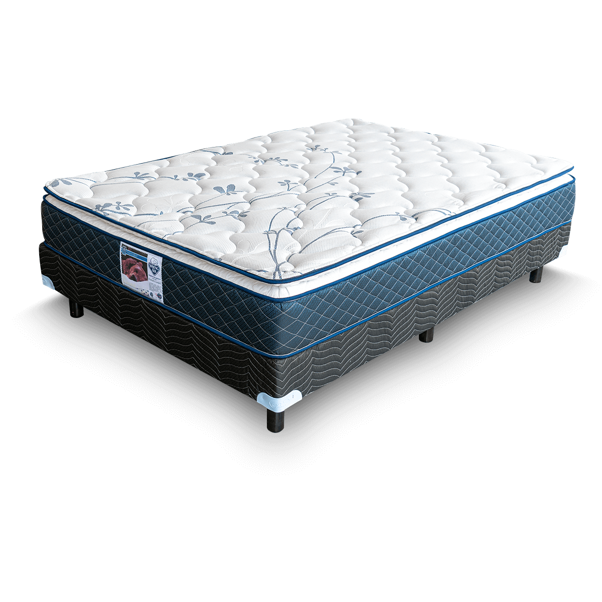 Foto 4 pulgar | Colchón Individual y Box Spring Air Carmín