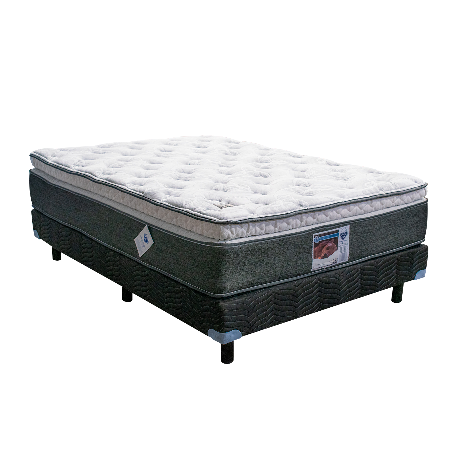 Foto 1 | Colchón con Box Matrimonial Spring Air Sleeper con Accesorios