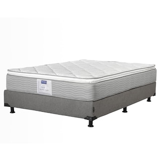 Foto 2 | Colchón Dicasa Cupra Queen Size + Box Rivo color Gris + 2 Almohadas Osos