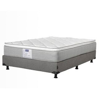 Foto 2 | Colchón Dicasa Cupra Matrimonial + Box Rivo Gris + 2 Almohadas Osos