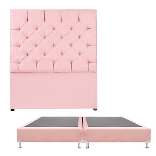 Foto 1 | Cabecera Dicasa Capri King Size + Box Dicasa Pink color Rosa