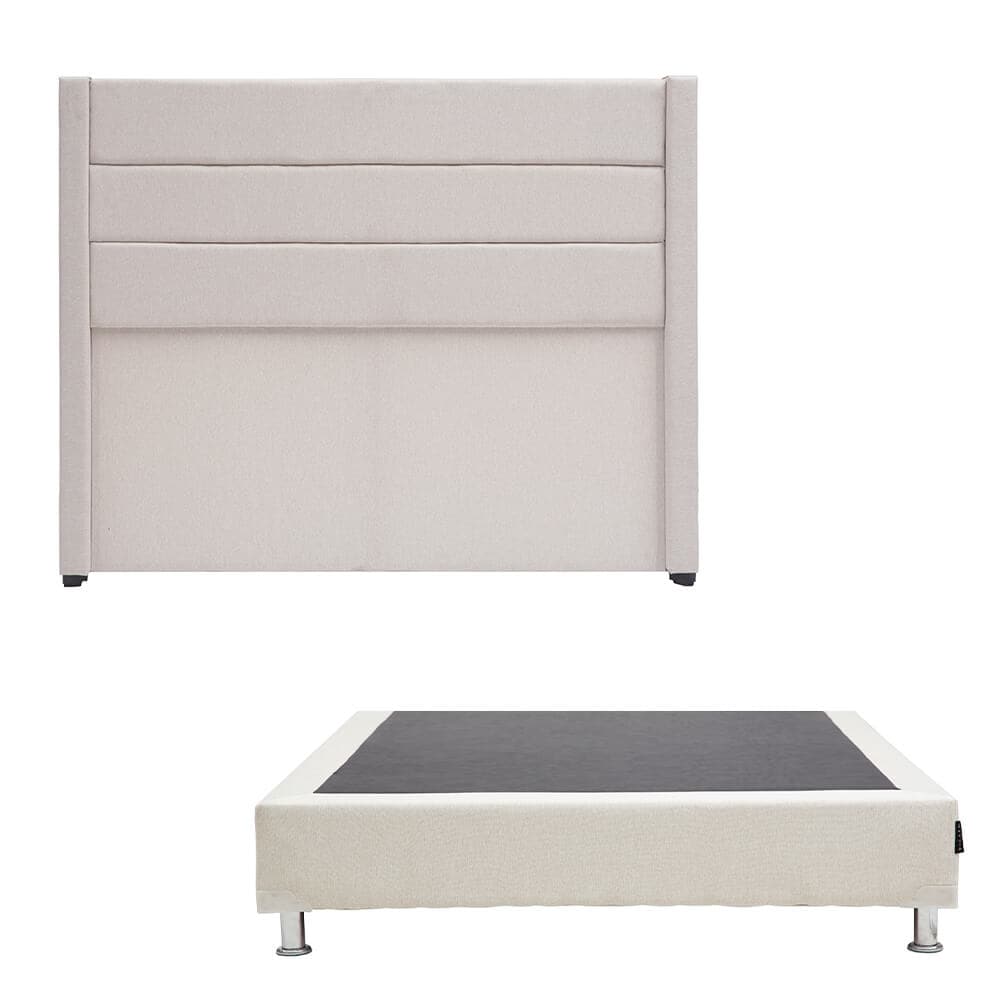 Cabecera  Dicasa Lugo color Beige Individual + Box Dolum $6,899