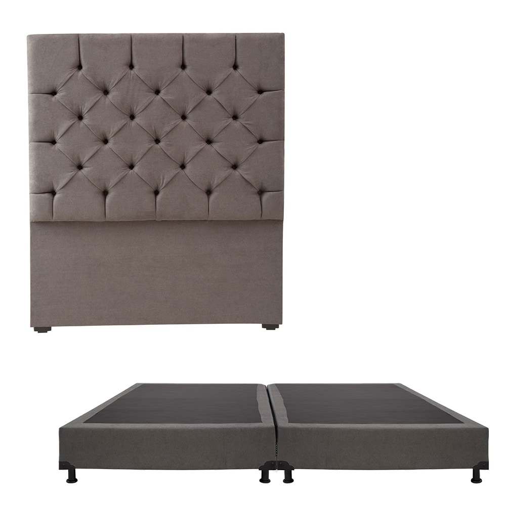 Cabecera con Box Dicasa King Size color Gris $10,949