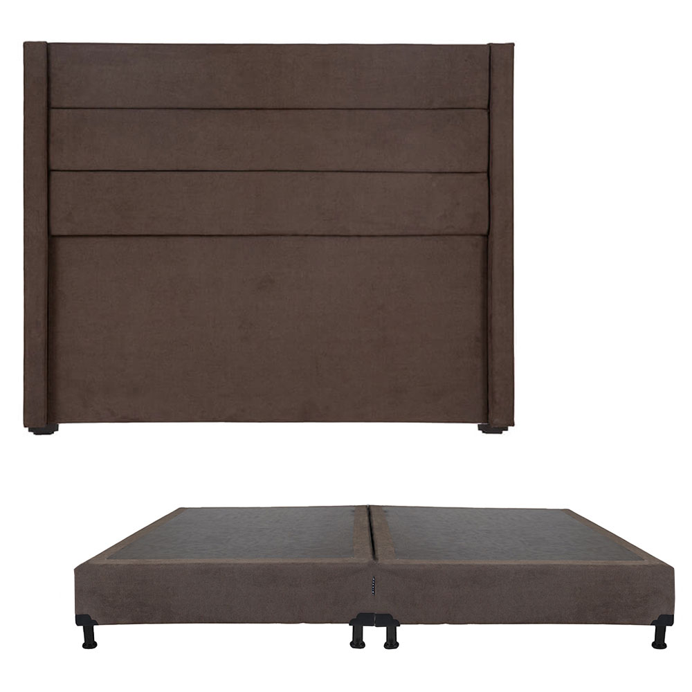 Cabecera  Dicasa Lugo color Marrón King Size más Box Bless $10,849