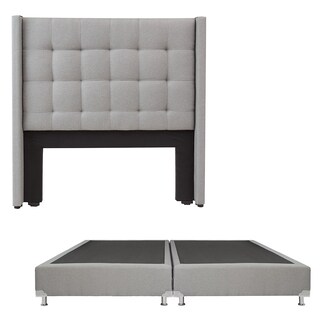 Foto 1 | Cabecera Dicasa Titan color Gris King Size + Box Quantun