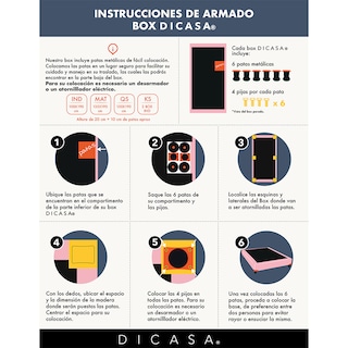 Foto 6 | Cabecera Dicasa Titan color Mostaza Individual + Box Bless