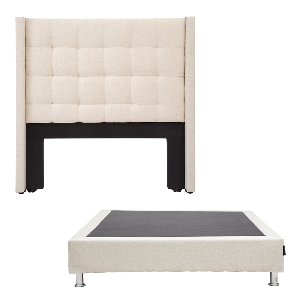 Cabecera Dicasa Titan Beige Matrimonial + Box Dolum $8,249