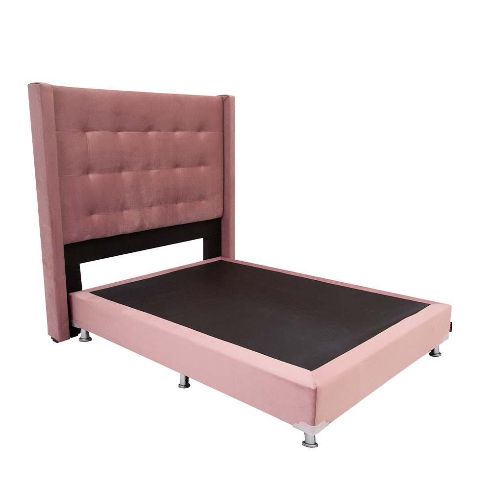 Foto 4 pulgar | Cabecera Dicasa Titan color Rosa Matrimonial + Box Dante