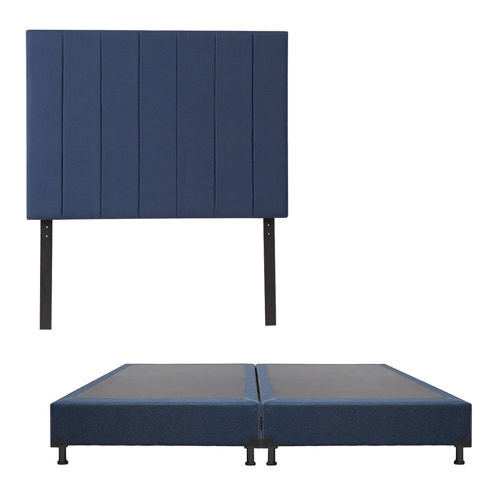 Cabecera Dicasa Argos + Box Dicasa Blu color Azul King Size $10,449