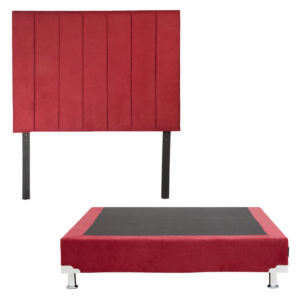 Cabecera con Box Dicasa Queen Size color Rojo