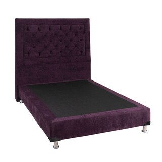 Foto 3 | Cabecera Dicasa Mary + Box Dicasa Velvet color Morado Matrimonial