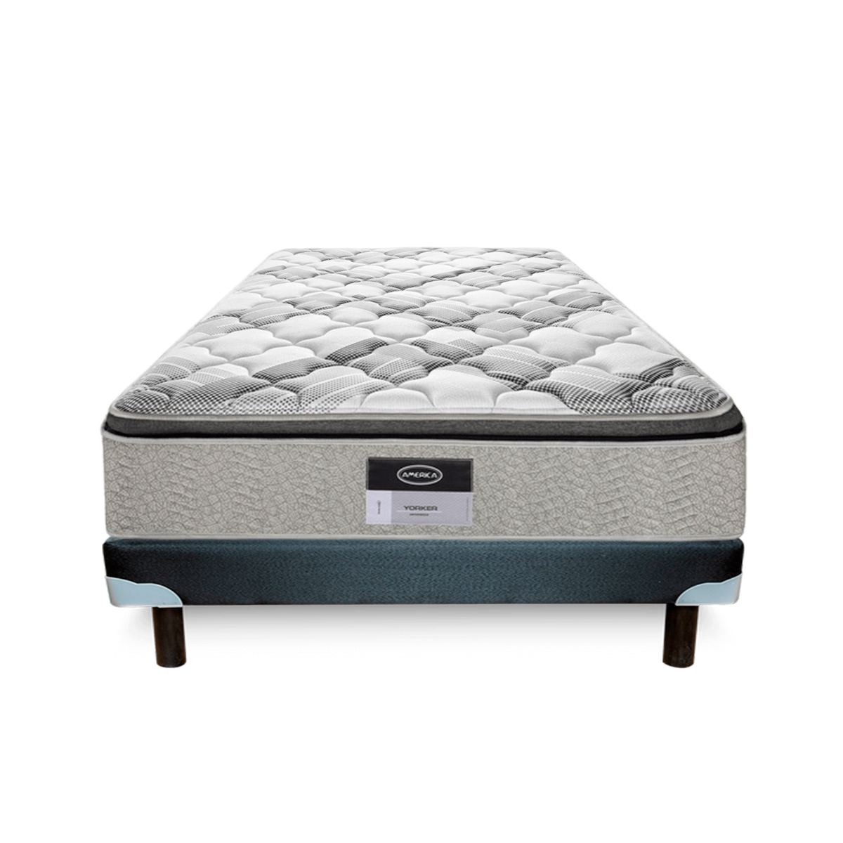 Colchón Queen Size América Yorker más Box