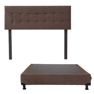 Foto 1 | Cabecera Dicasa Bilbao color Chocolate + Box Dicasa Bless color Chocolate Queen Size