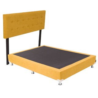 Foto 3 | Cabecera Dicasa Bilbao color Mostaza + Box Dicasa Bless color Mostaza King Size