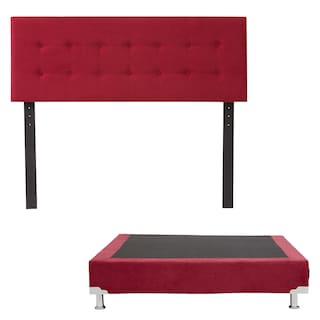 Foto 1 | Cabecera Dicasa Bilbao color Rojo + Box Dicasa Red color Rojo Individual
