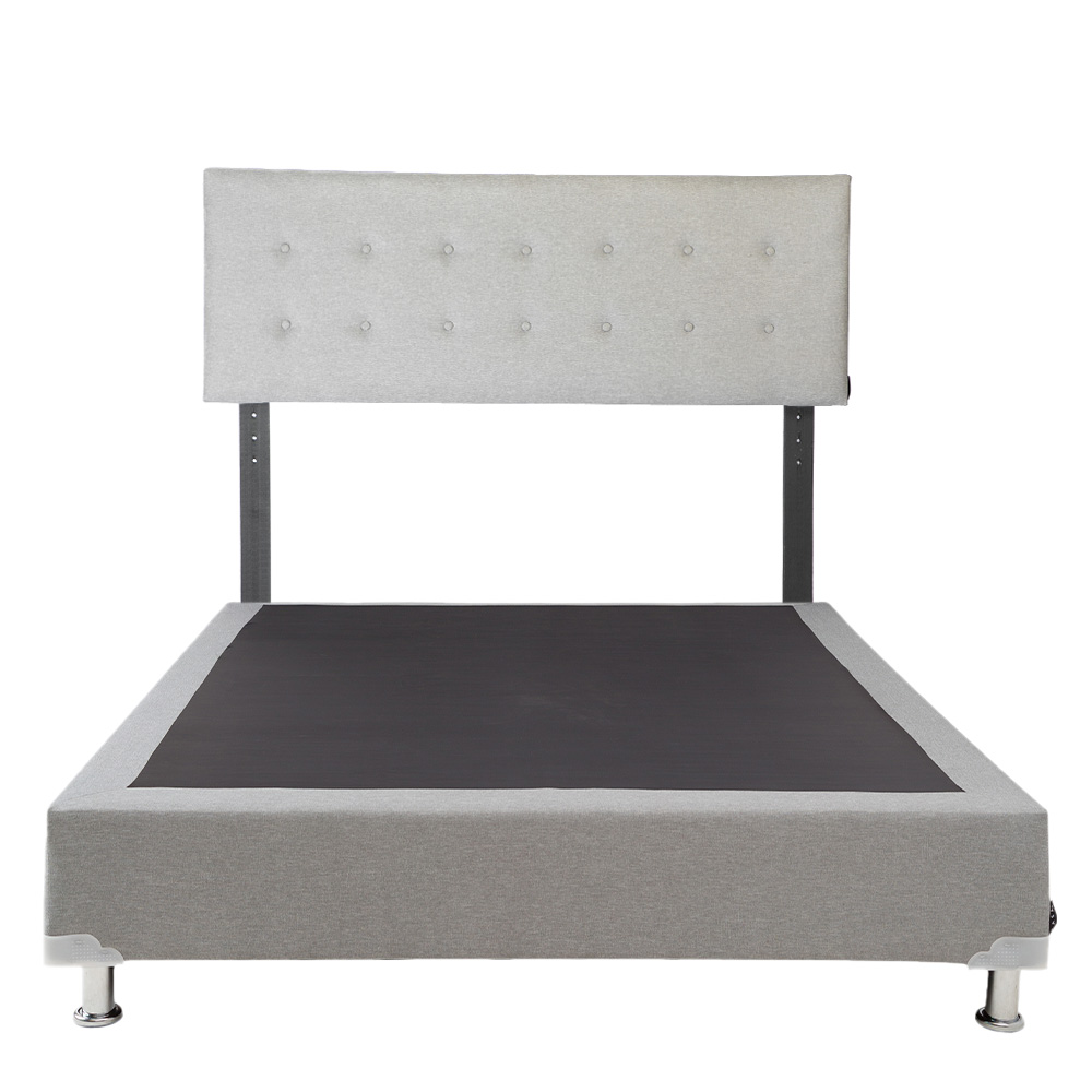 Foto 2 | Cabecera Dicasa Bilbao color Gris + Box Dicasa Quantum color Gris Queen Size