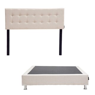 Foto 1 | Cabecera Dicasa Bilbao color Beige + Box Dicasa Dolum color Beige Individual